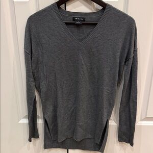 Super soft gray cozy V-Neck Sweater